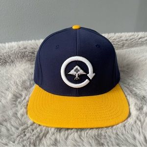 LRG Lifted Research Group Men’s True Heads Hat Cap Blue Yellow OSFM Tree Arrow